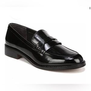 Franco Sarto Women's Alora Round Toe Black Penny Loafers Shoes Size 8 NIB